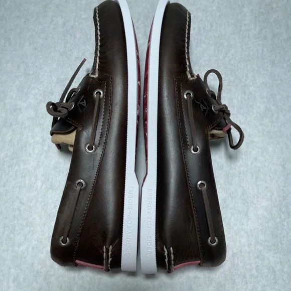 Sperry Authentic Original 2-eye pull-up Boat Shoe Dark Brown Mens US14 - Picture 7 of 11